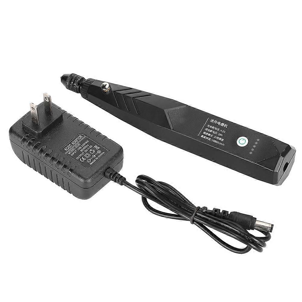 Electric Grinder Small Handheld Grinding Machine Carving Tool Black (US Plug 100?240V)