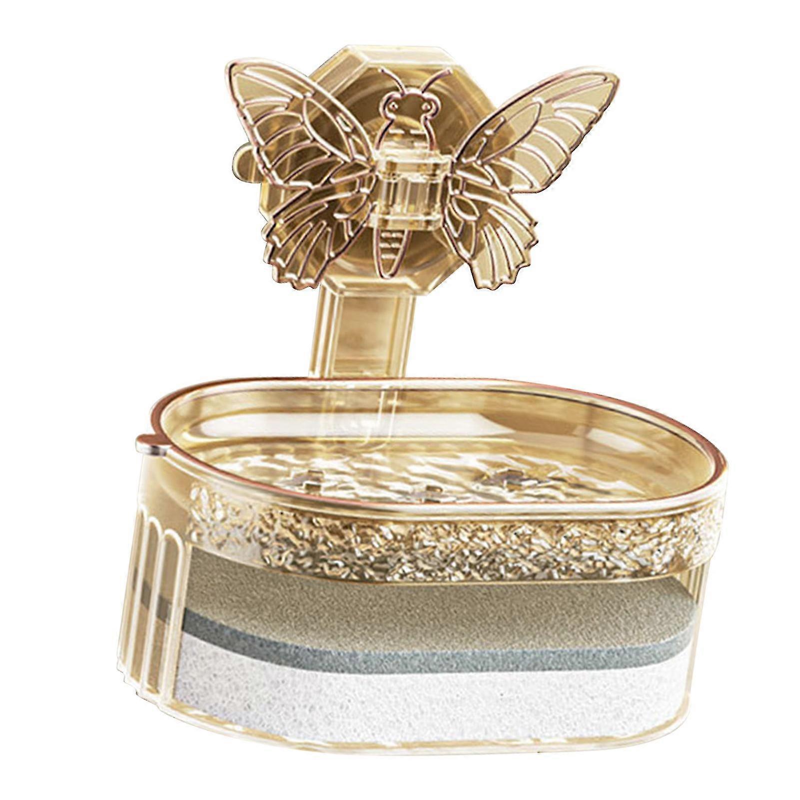 Double LayerPP Soap Dish Drainage Suction for Bath Kitchen, Lux Styling