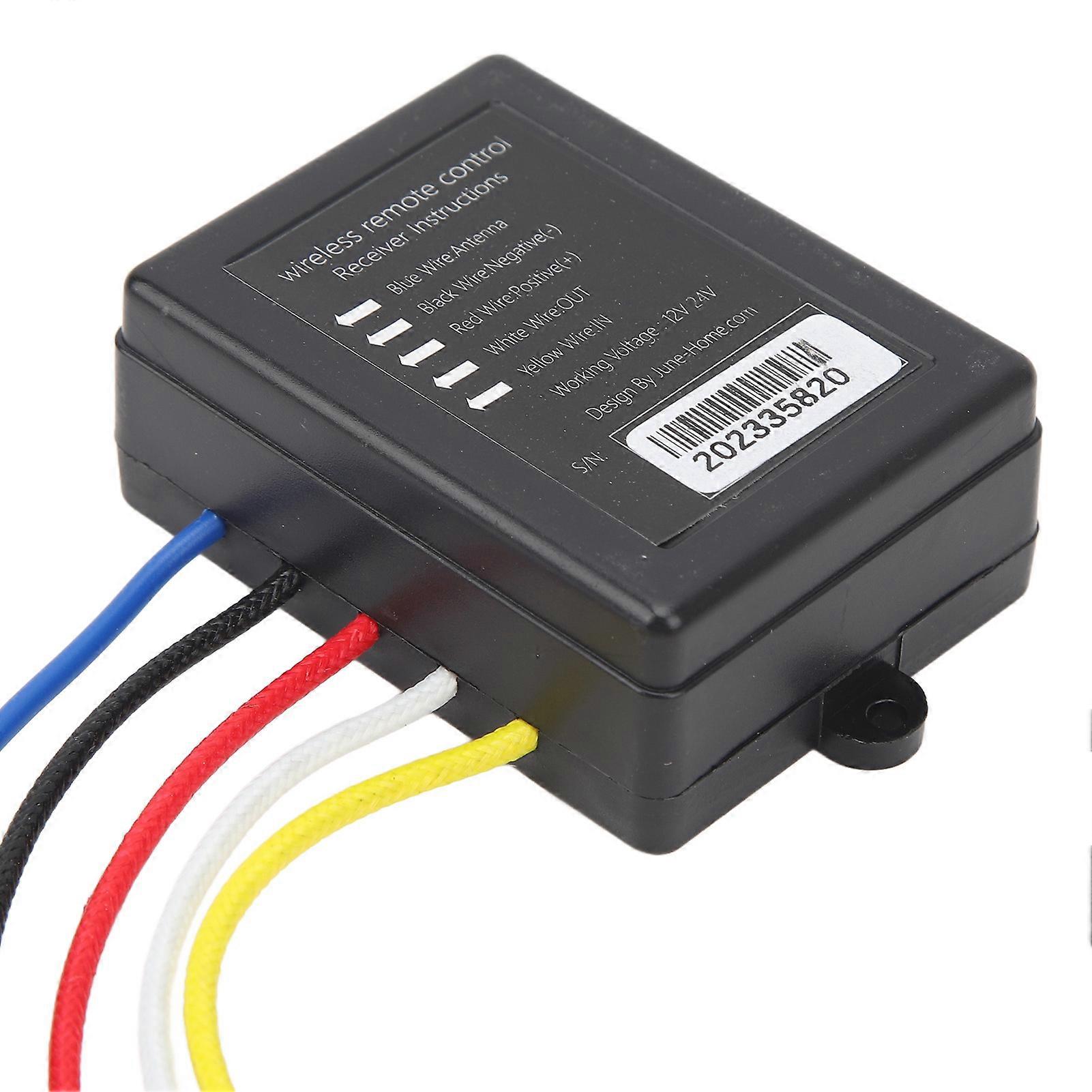 Wireless Winch Remote Control Kit 12V 24V Fast Response 50 Feet Accurate Control with Receiver For Truck ATV SUV