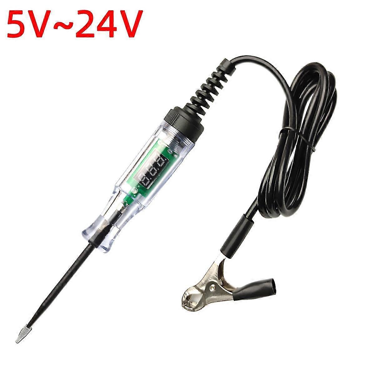 5v To 90v Car Tester Pen Voltage Circuit Test Dc Digital Display Electric Pen Probe Pen Auto Diagnos