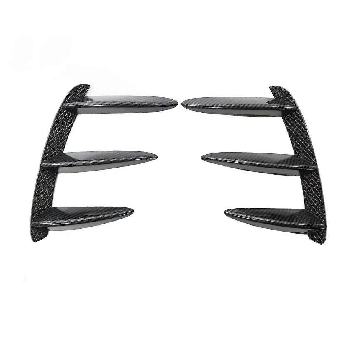 2Pcs Rear Bumper Canards Vent Spoiler Anti-collision Bumper Guard For Mercedes Benz W176 A200 A250 A260 A45 AMG