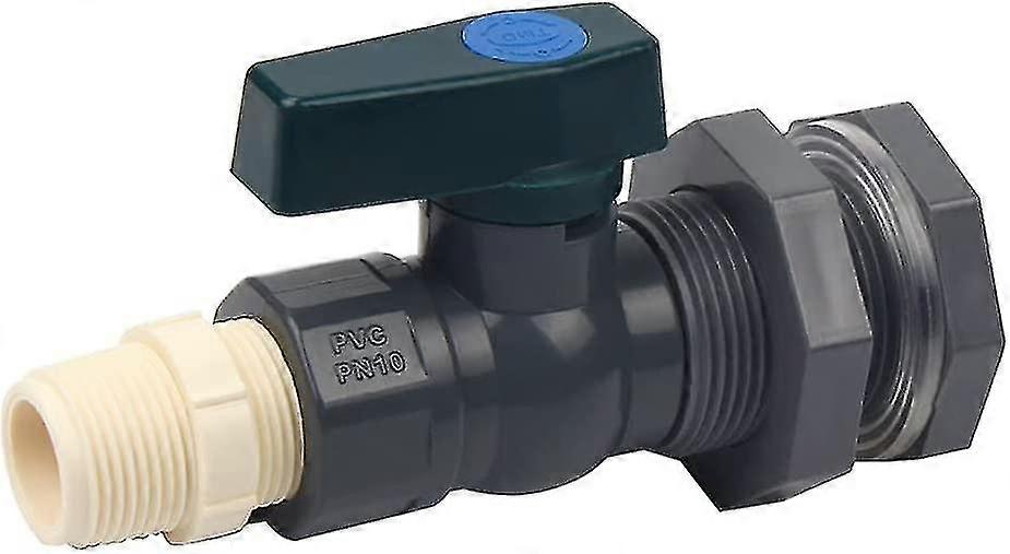 2024 Connection For Pvc Water Tanks, 3/4 Inch Pvc Rain Barrel Faucet With Bulkhead Fitting And Hose Adapt