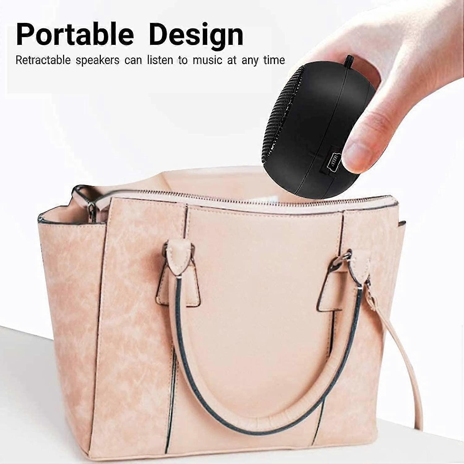 Mini Speaker Portable Rechargeable Travel Speaker With Aux Input Wired 3.5mm Headphone Jack