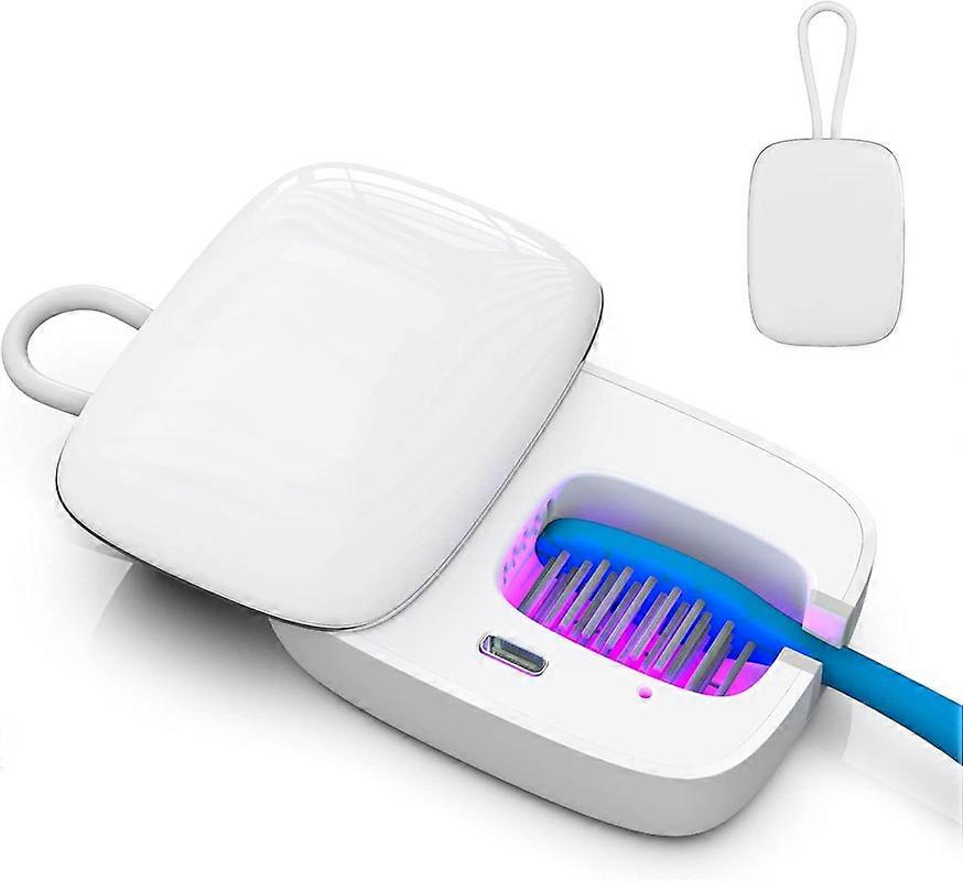 Toothbrush Cover, Portable Toothbrush Case with Cleaning Light
