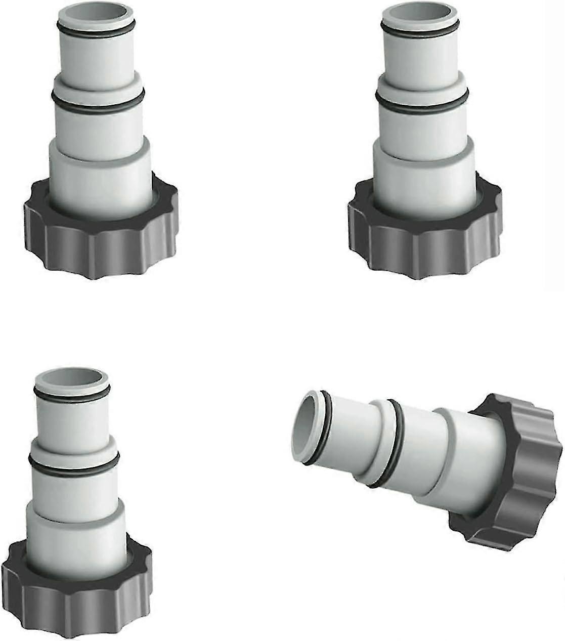 Pieces Pool Adapter, Replacement Intex A Series Hose Adapter With Thread, 1.5" And 1.25" Diameter Hose, Pump Adapter For Swimming Pool Kitsc p