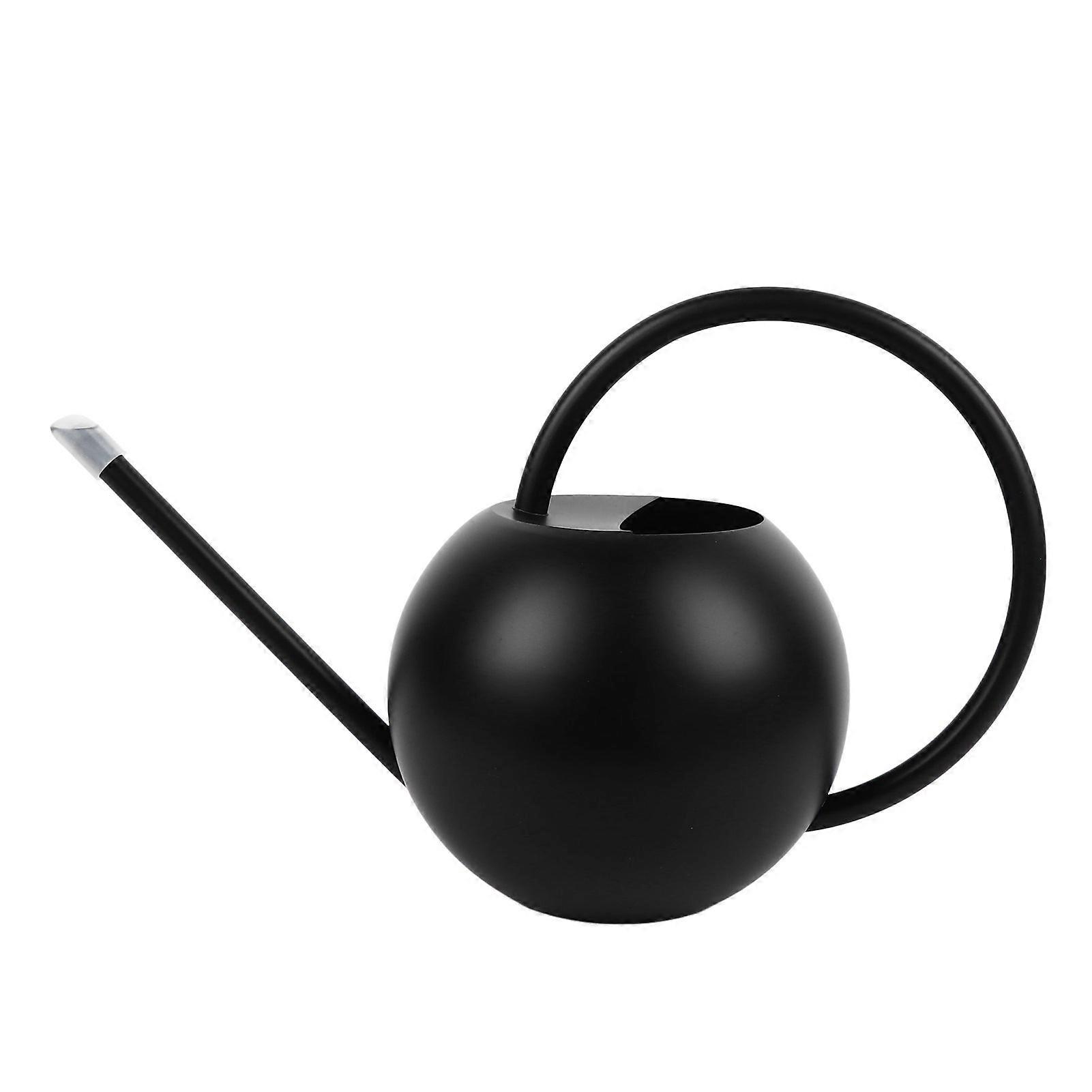 1000ml Watering Can Long Spout Watering Pot Stainless Steel Semi Open Top Plants Watering Can for Garden