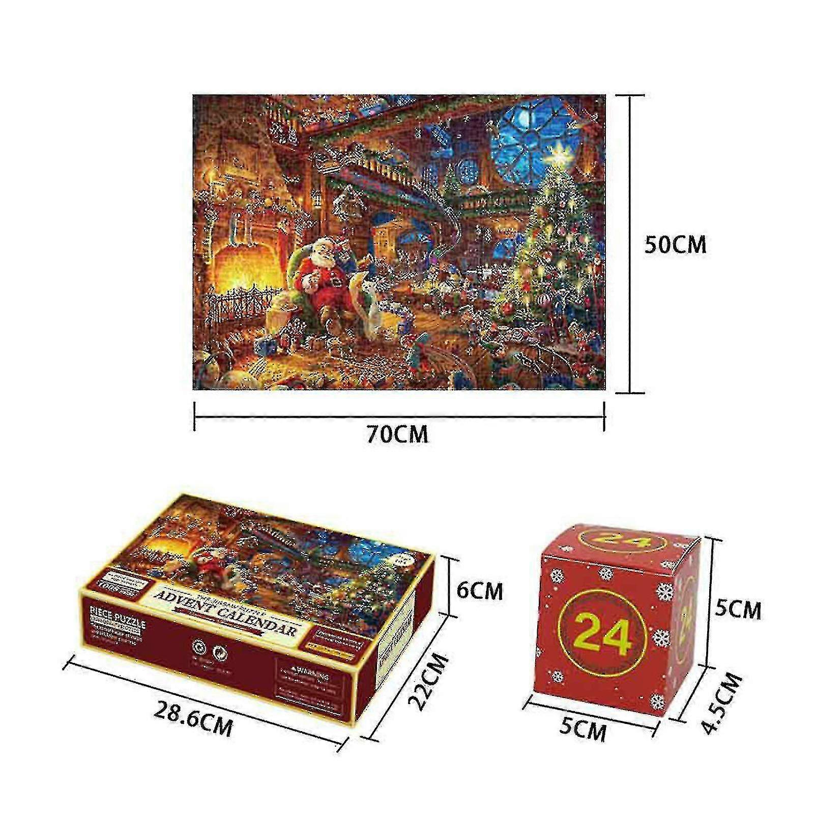 Advent 2023 - Fireside Puzzles Compatible With Adults Kids, 24 1008 Piece Countdown