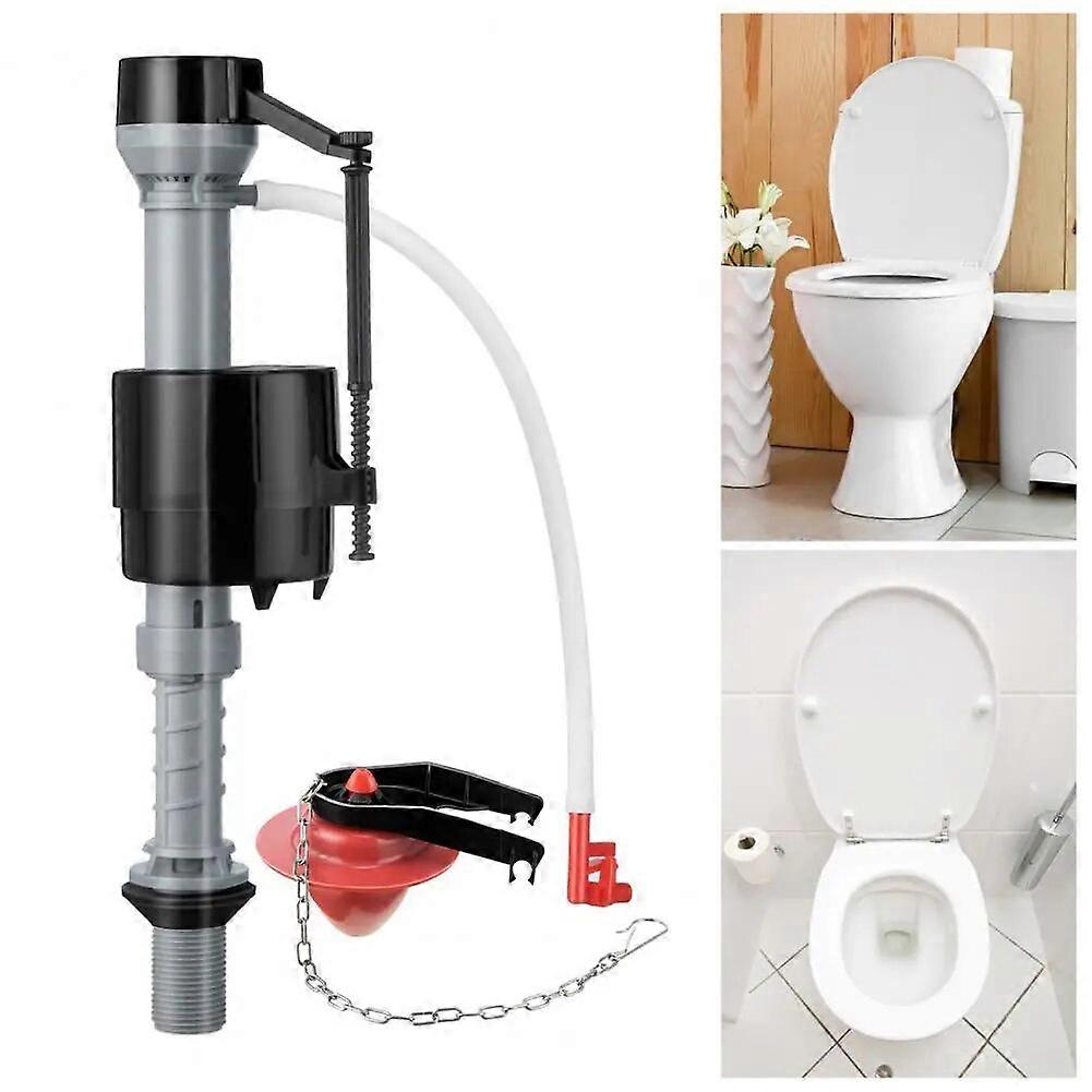 Toilet Fill Valve Easy Install Leak-Free Good Sealing Adjustable Flush Volume Toilet Flapper Replacement Kit