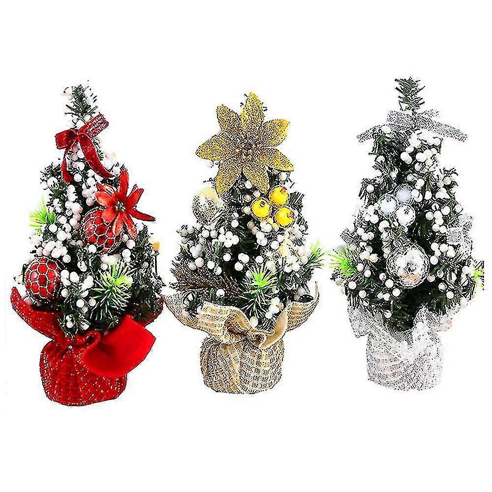 3st 20cm Mini julpaket Tree Desktop Decor Barngåva