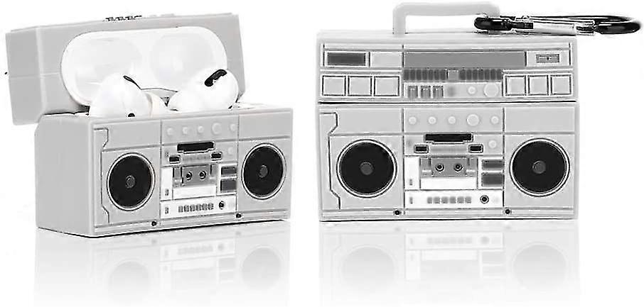 Airpods برو حالة الكرتون مع سلسلة المفاتيح، مضحك 3D بارد تصميم سيليكون Airpod برو الشحن