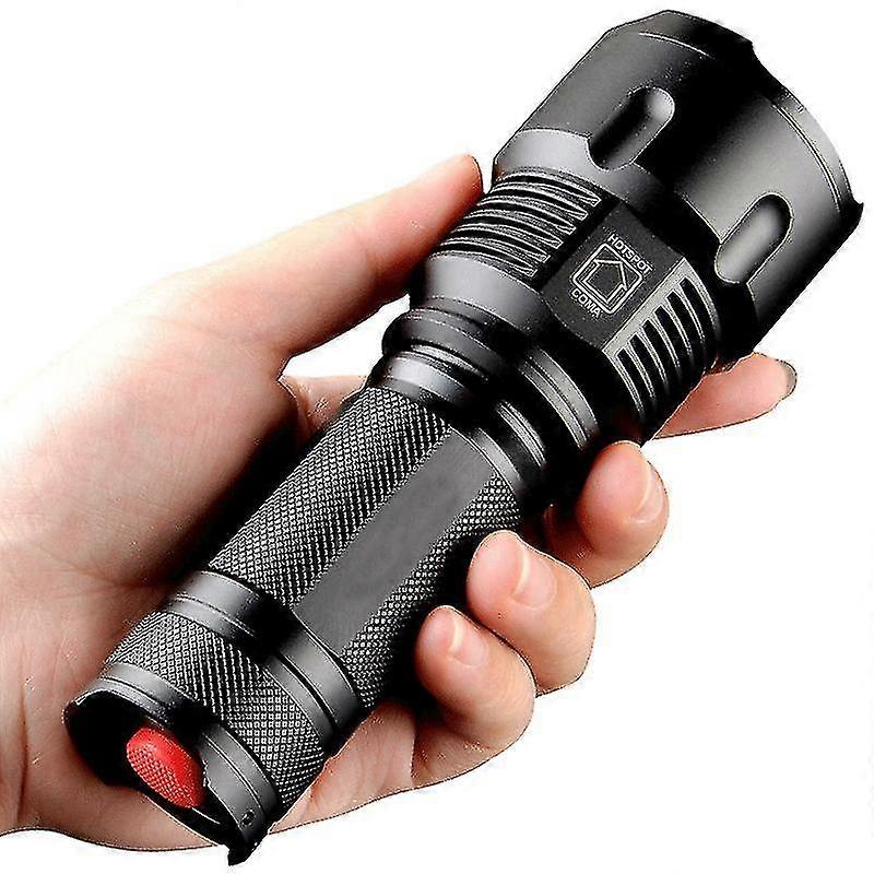 Led Flashlight Torch, 3300 Lumens Super Large Torch Torch Ultra Powerful Tactical Military Torch Adjustable Zoomable Waterproof Torch