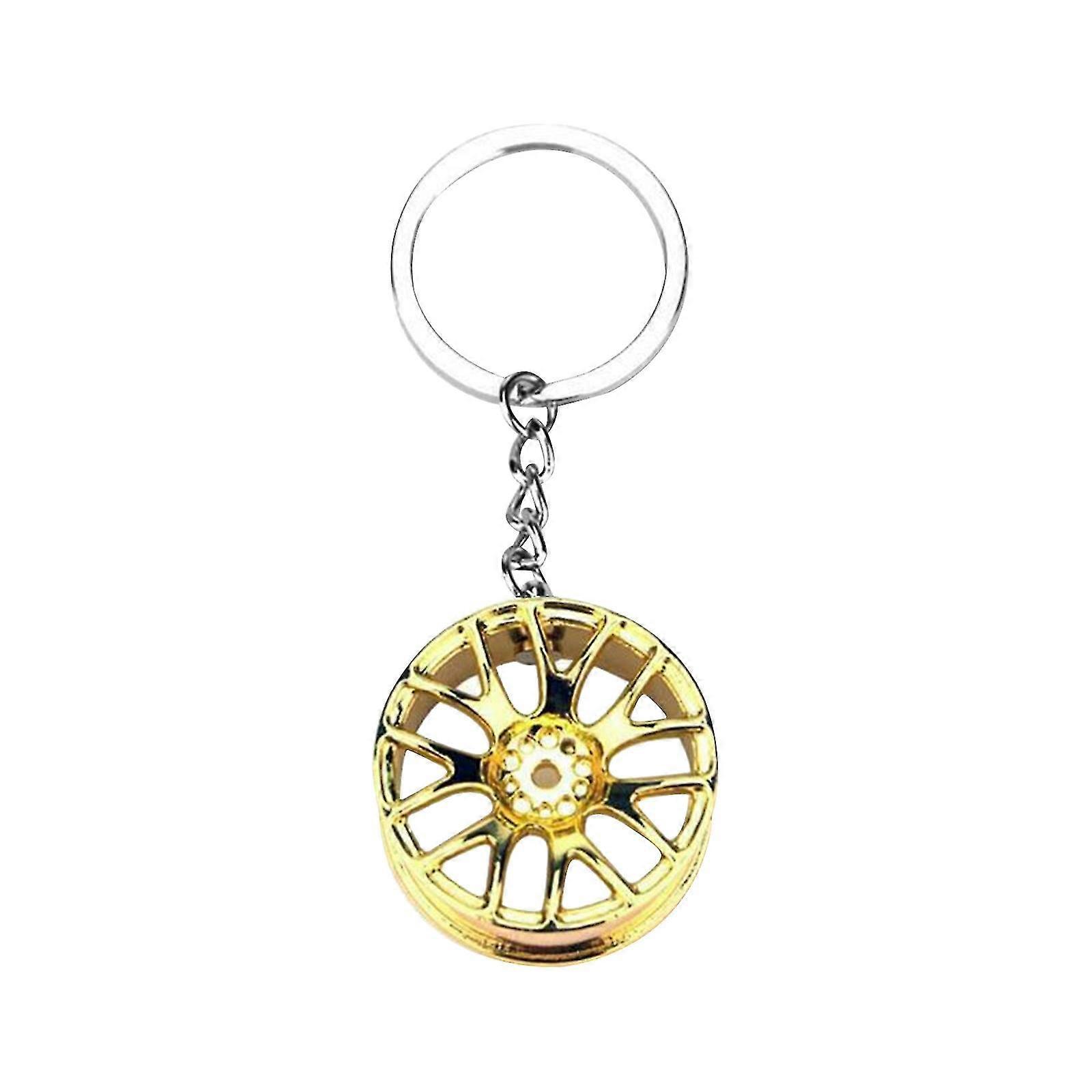 Fit Wheel Rim Keychains Creative Auto Part Car Keyring Key Chains Rings Decors