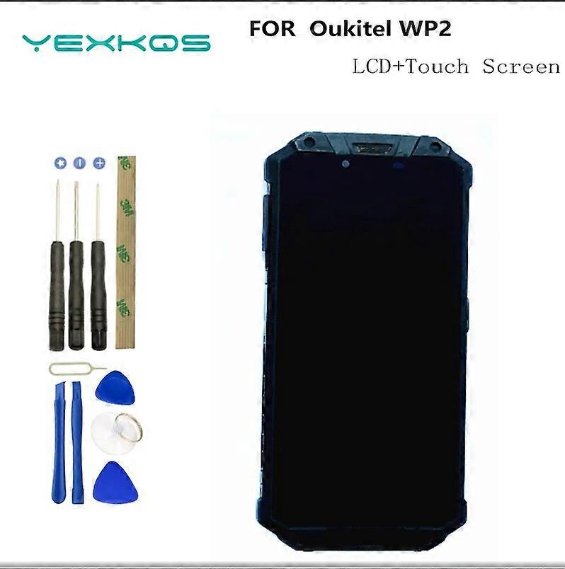 LCD Display For Oukitel WP2 Touch Screen With Frame Digitizer Assembly Replacement Parts