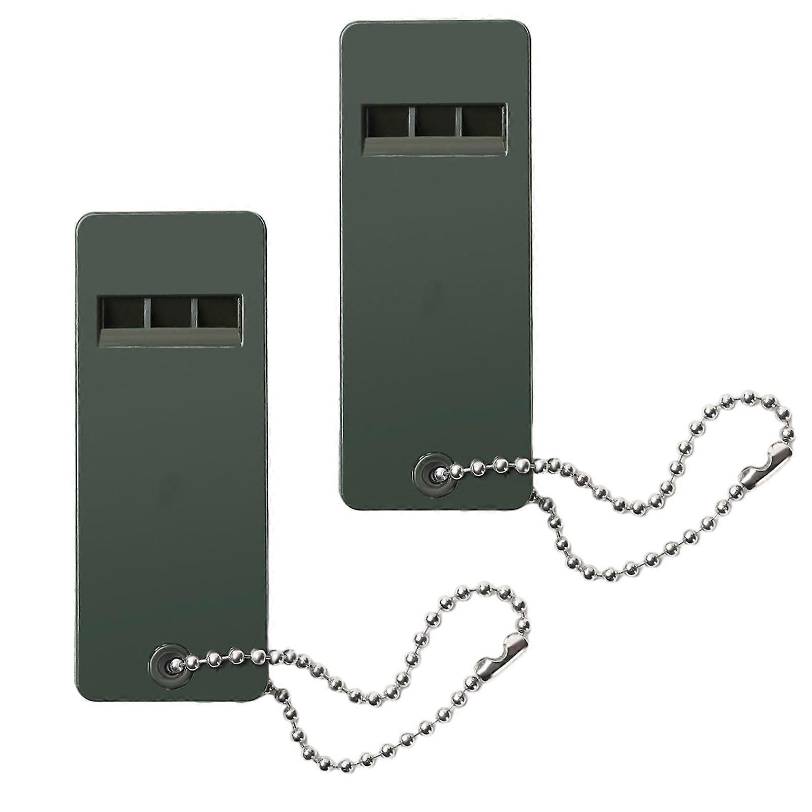 2Pcs 3-Frequency Whistle with Keychain High Decibel Survival Whistle Camping Hiking Emergency Survival Whistle Outdoor Tools Kaesi