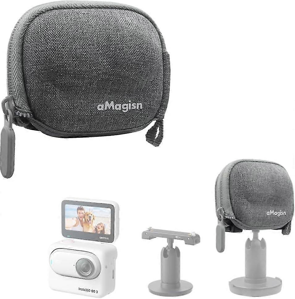 Mini Storage Case Carrying Case For Insta360 Go 3, Bottom Opening Design Connectable To Selfie Stick Tripod, Go3 Bodyshell Accessories
