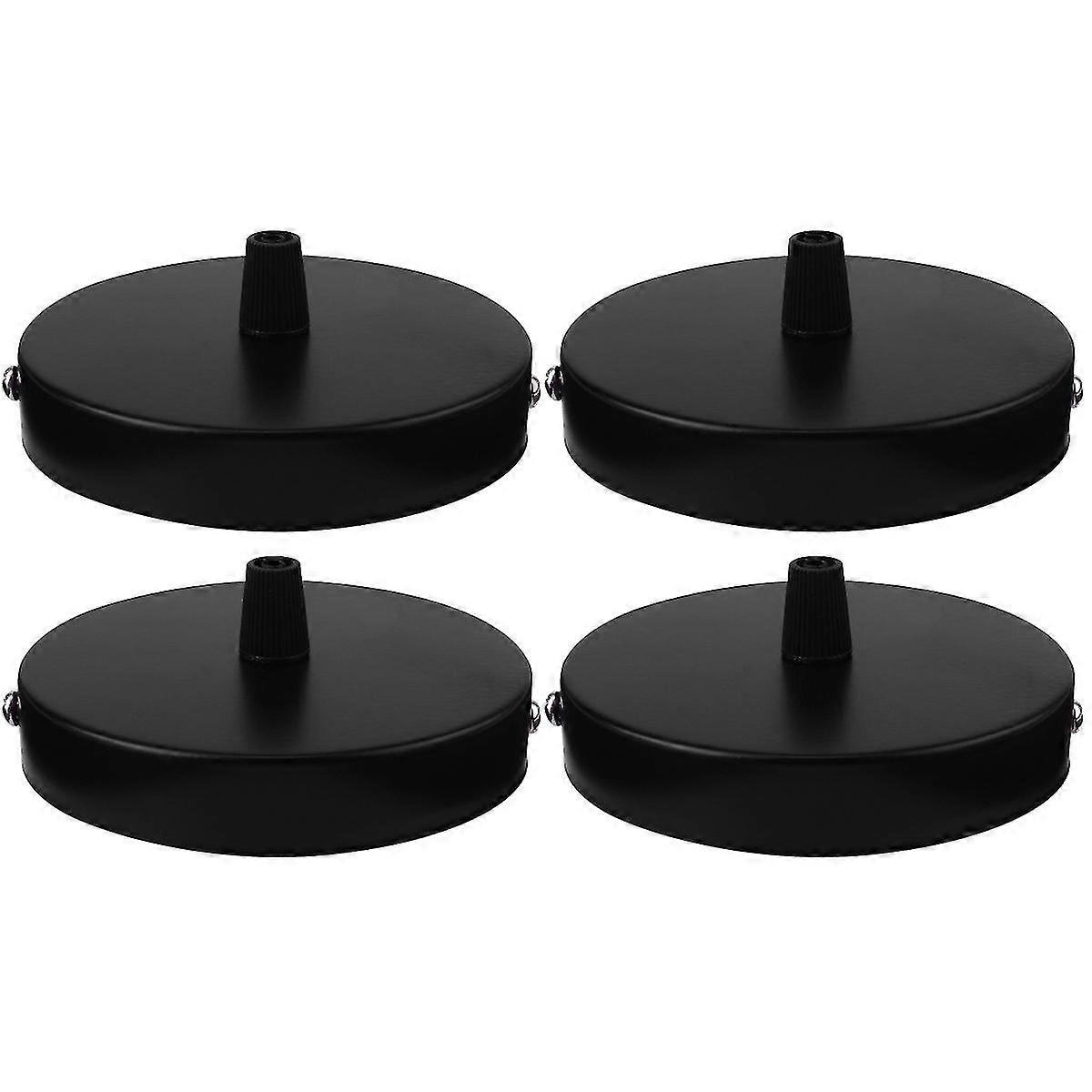 4 Pcs  Ceiling Mounted Plate Pendant Lamp Base Round Ceiling Base Light Accessory