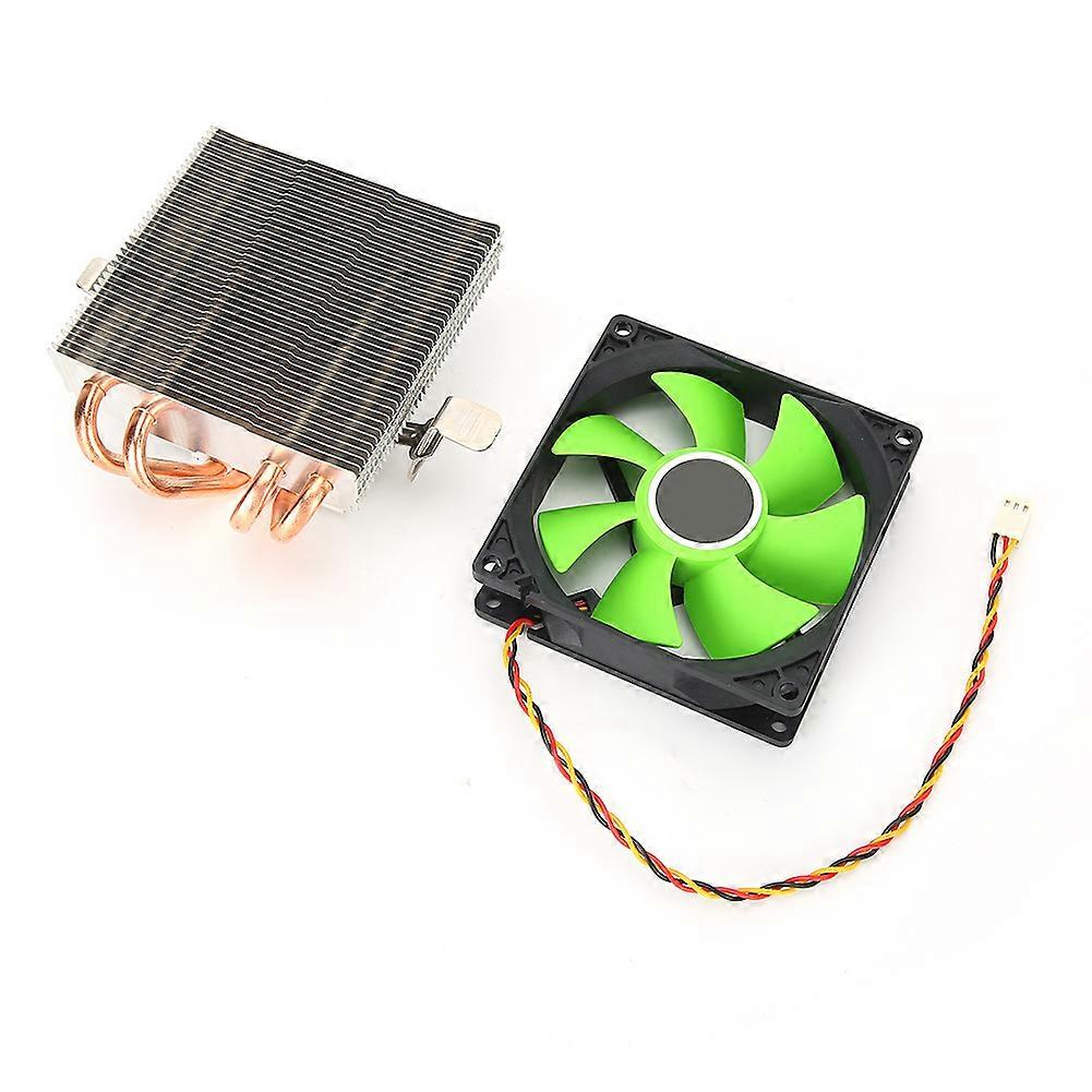 CPU Cooler Radiator Down-Shot 4 Brass Heatpipe General Computer Fan (3pin without light)(Green )