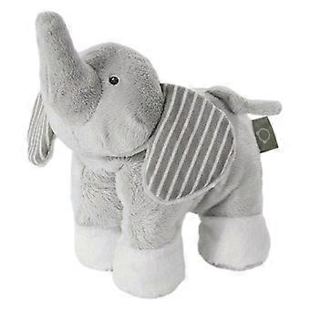 Grijze korte pluche olifant pop kinder metgezel knuffel huisdecoratie