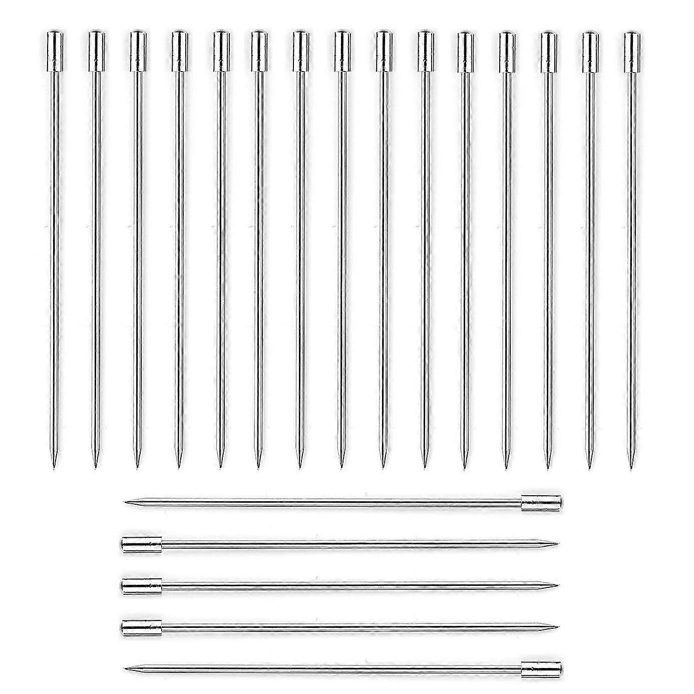 20 pcs κοκτέιλ από ανοξείδωτο χάλυβα επιλέγει οδοντογλυφίδες φρούτων, 4.3 ίντσες