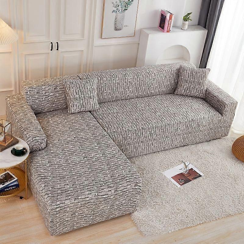 Geometric Pattern Elastic Sofa Cover For Linving Room Printed Knit Couch Covers