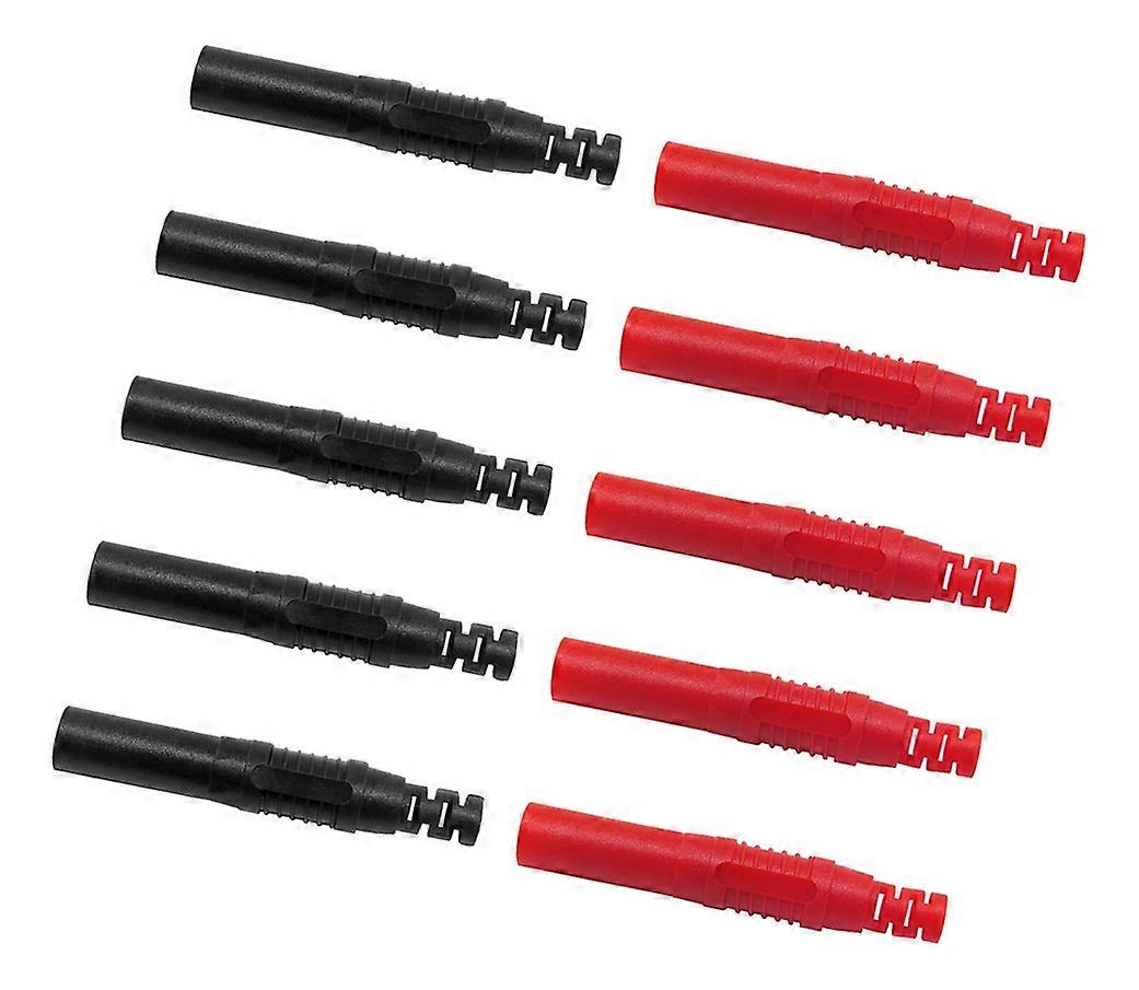 Solderable banana plug connector for multimeter, fully protected high voltage resistant copper nickel plated banana plug Instrument panel test head (R