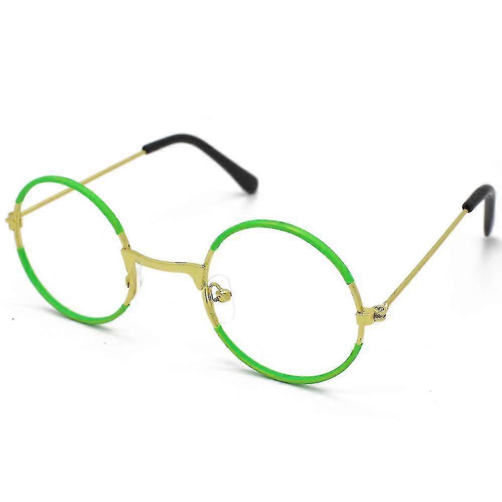 Green Round Glasses Frame For Kids   Party Props