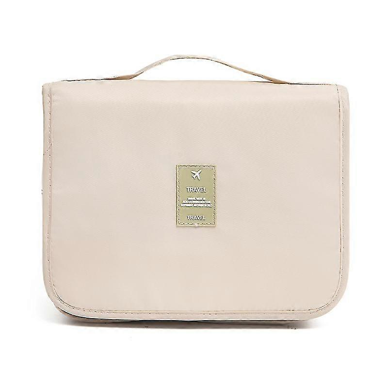 Hanging Travel Toiletry Bag, Portable Toiletry Bag For Women's Toiletry Bags With Sturdy Hooks (beige)