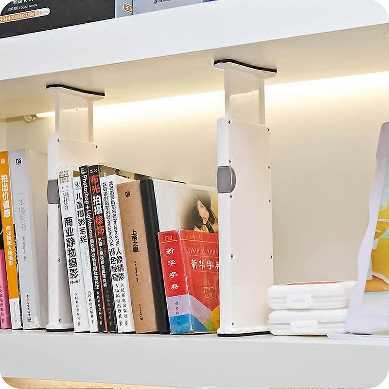 White Drawer Dividers Adjustable Spring Loaded Expandable Kitchen Bedroom Organizer Retractable Drawer Partition Board For Home