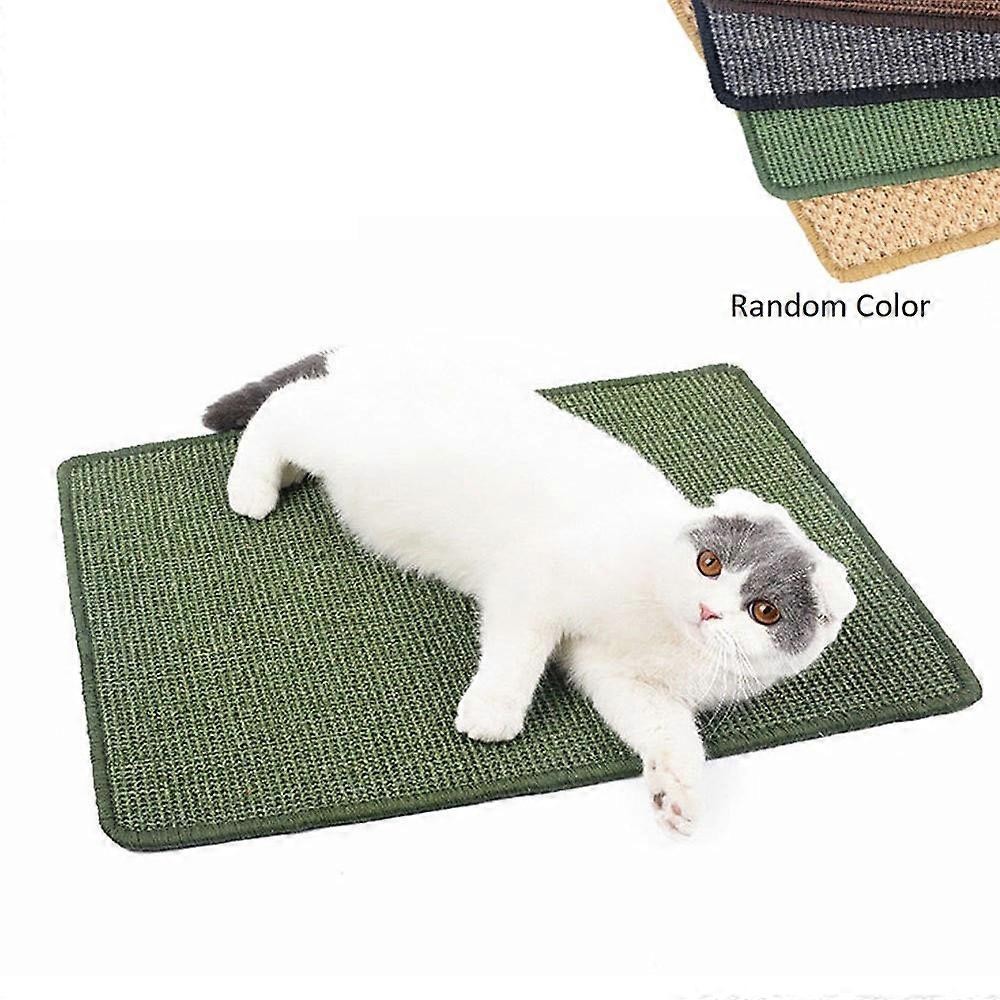 Cat Scratcher Mat, Natural Sisal Cat Scratch Mats, Horizontal Cat Floor Scratching Pad Rug, Protect Carpets and Sofas