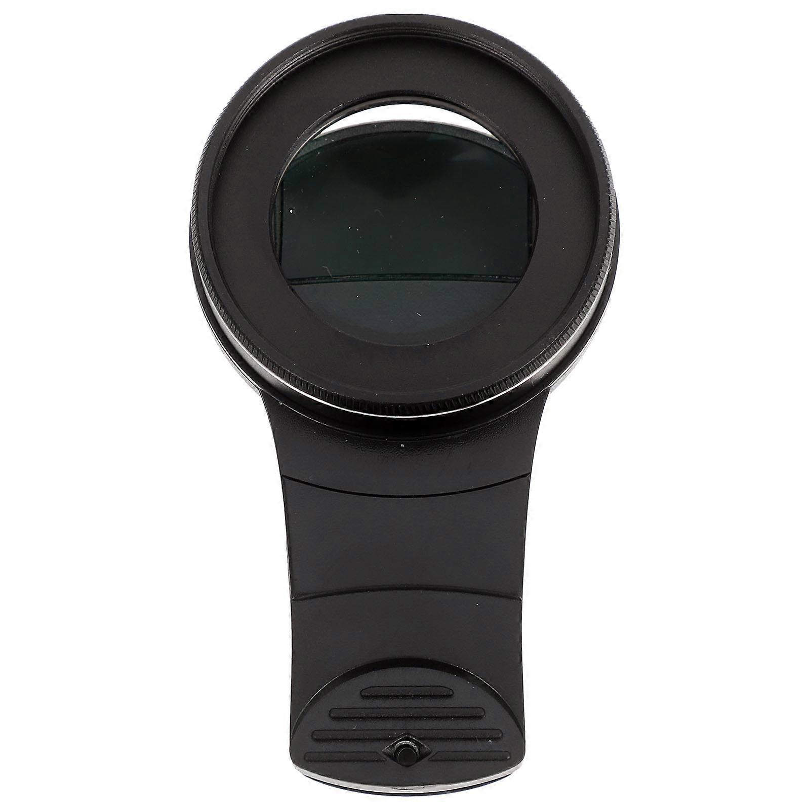 37mm Optic External High Definition 15X Macro Lens Camera Phone Lens Super Macro Lenses with Clip Holder Magnifying Lens (Black)