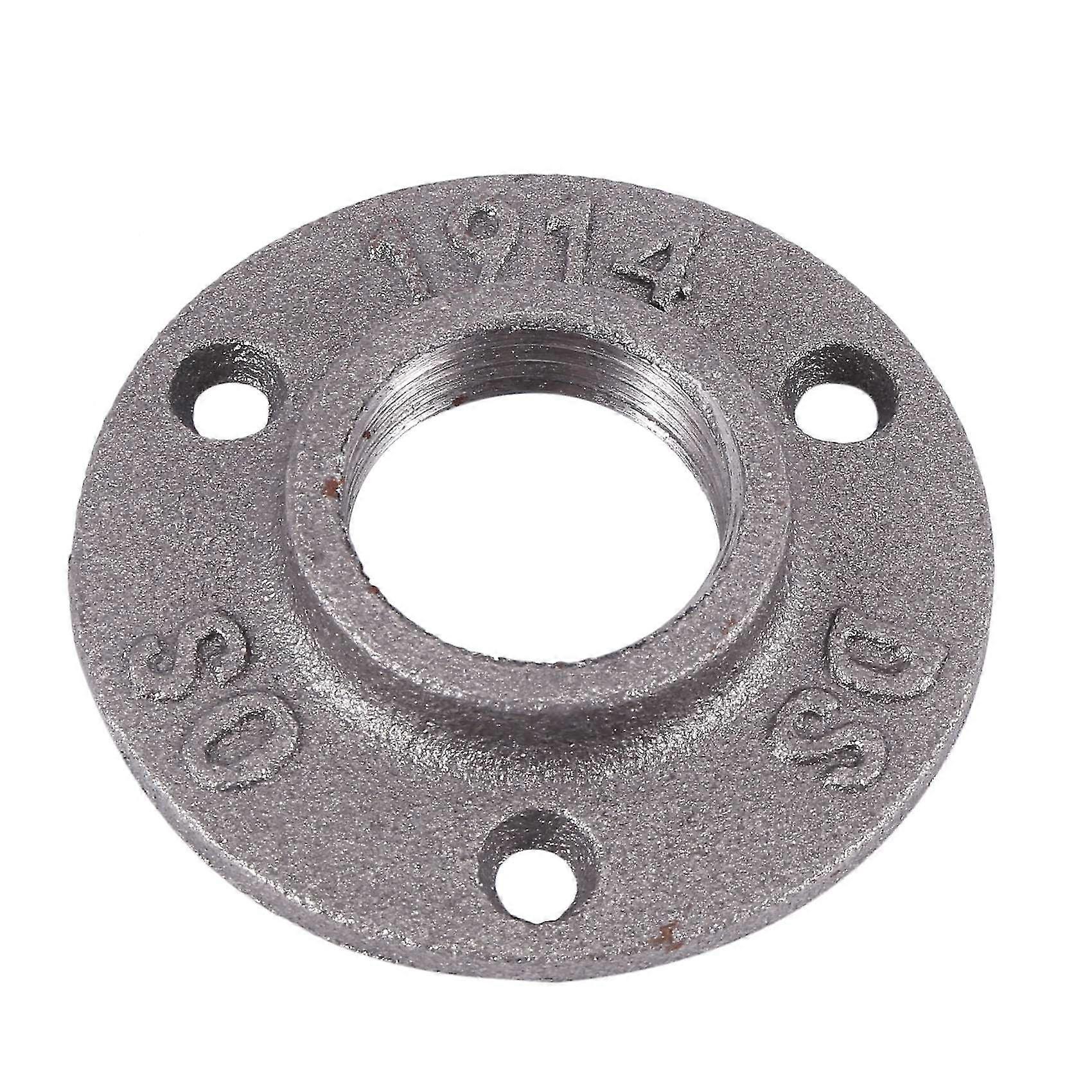 1 Inches Malleable Iron Pipe Flange, Industrial Pipe Flanges for Threaded Black Pipes and Fittings
