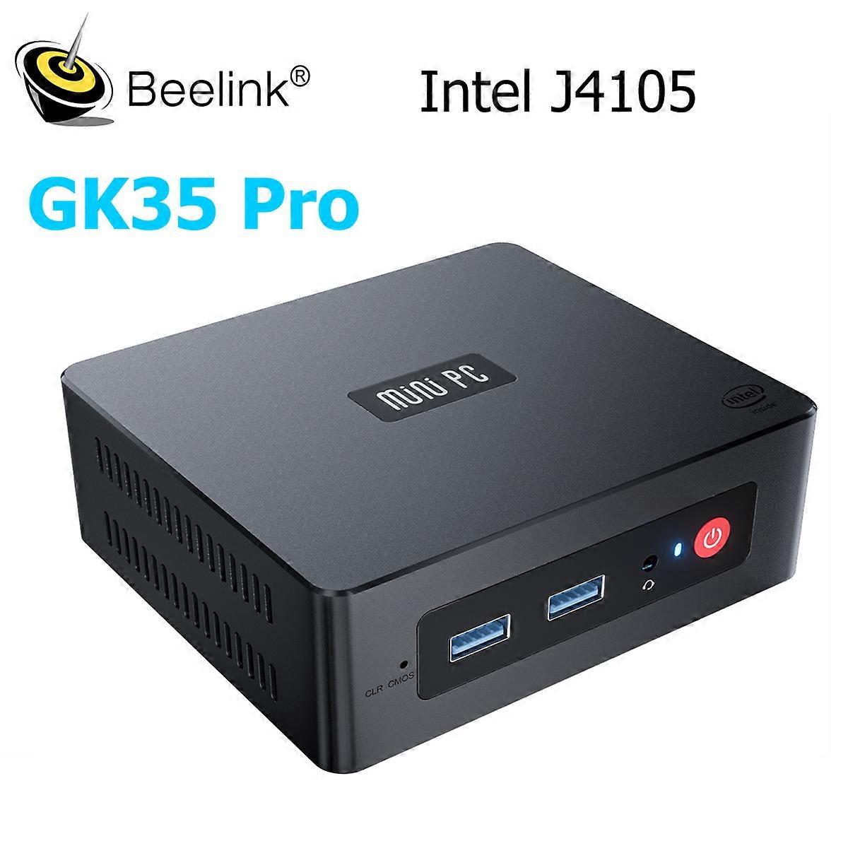 GK35 Pro Windows10 Mini PC Intel Gemini Lake J4105 8GB RAM 128 SSD Dual Screen Display 1000M 4K Mini computer gamer
