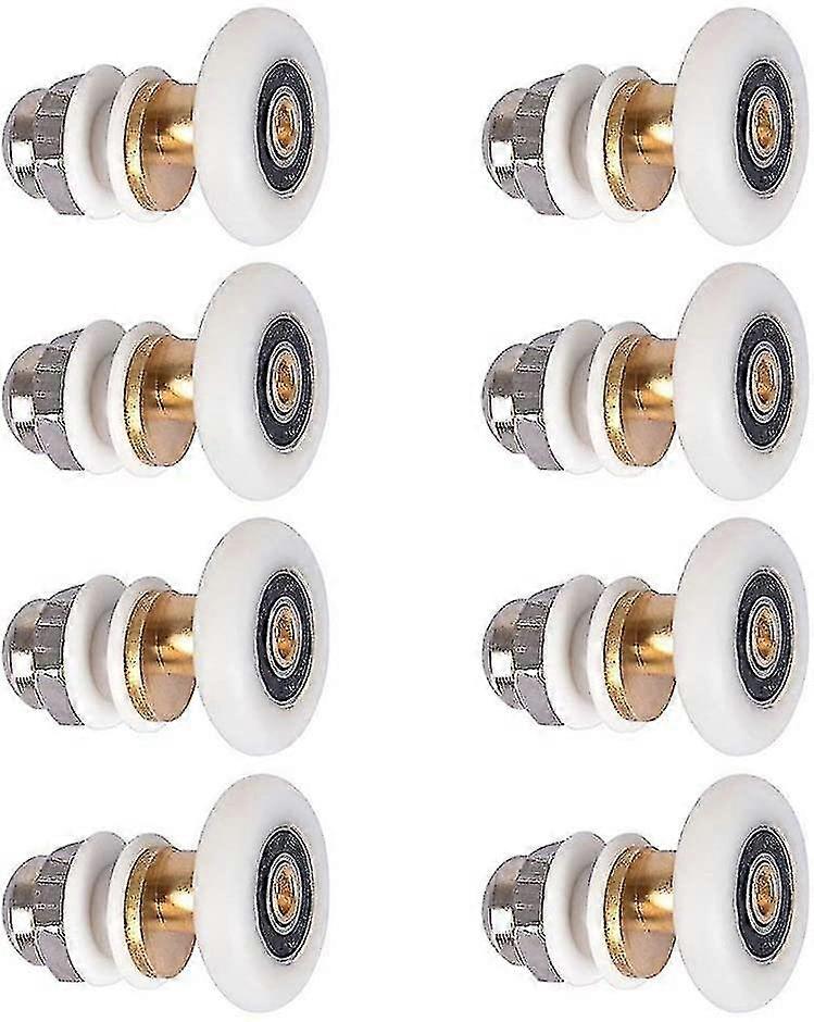 8pcs πόρτα ντους - ρόδα κάστορα κυλίνδρων για τη συρόμενη ρόδα κυλίνδρων πορτών ντους 27mm