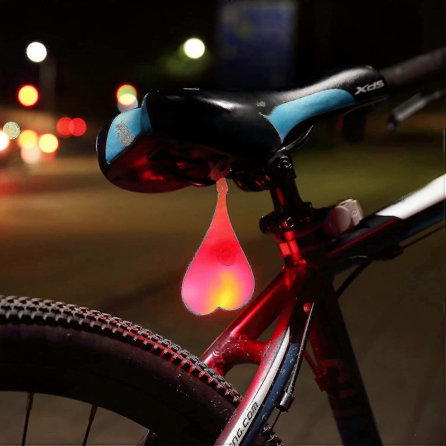 Bicycle lights, silicone tail ball riding night safety warning lights
