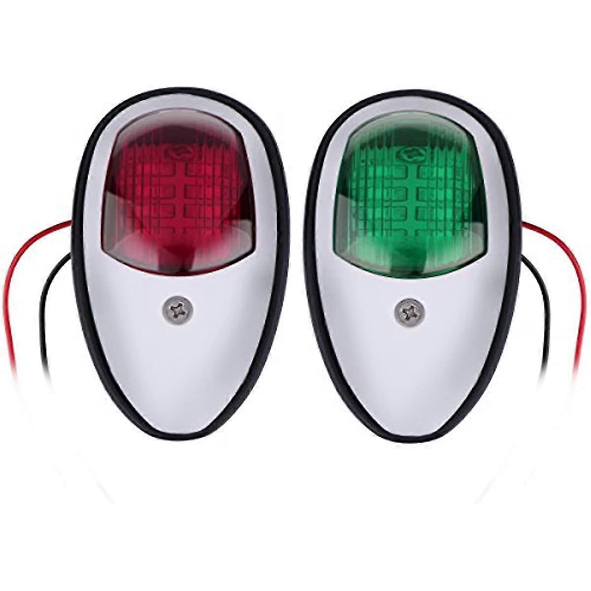 Boat Navigation Light 2pcs Boat Signal Light Ip65 Waterproof Led Marine Navigation Light Dc 12-24v Led Navigation Warning Light For Boat Pont