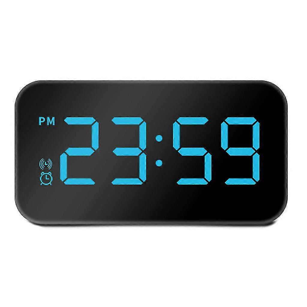 Led Digital Alarm Clock Dual Usb Powered Snooze Brightness Adjust