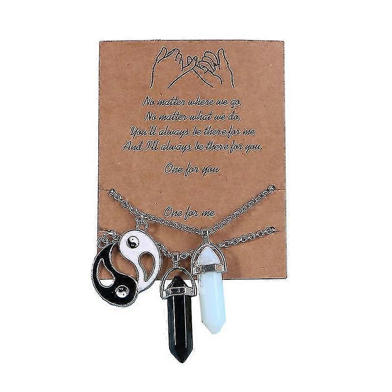 2 Pcs Hexagonal Column Necklaces Pendant St Pendant Necklace