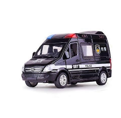 1:32 City Diecast Ambulance Emergency Toy Car Model Light Slide Open Door Ambulancia Oyuncak Educational Kids Toys for Children