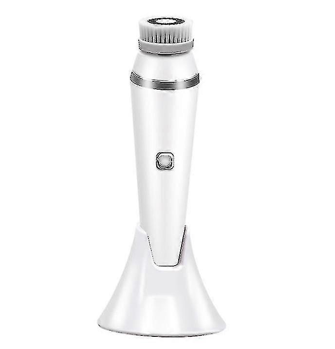 4 In 1 Electric Facial Cleansing Brush, 3 Speed Modes, Rotating Rechargeable Facial Brush,white