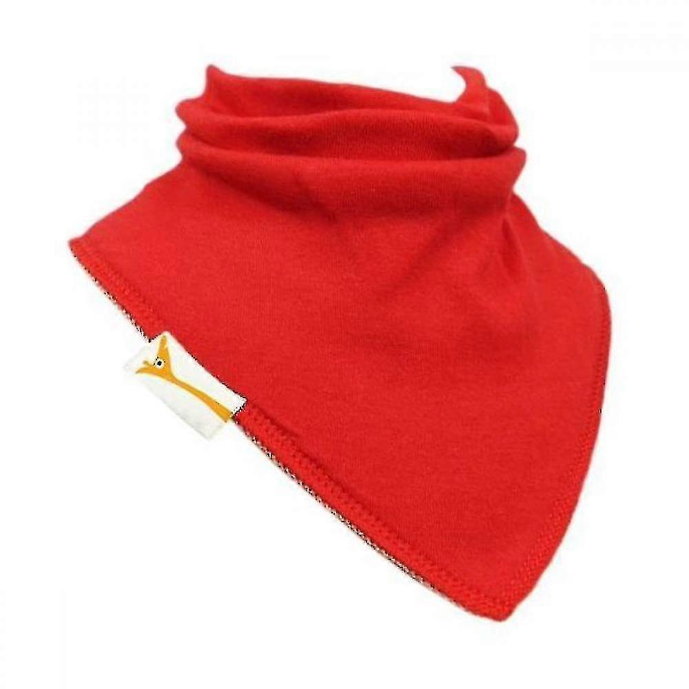 Red Plain Bandana Bib