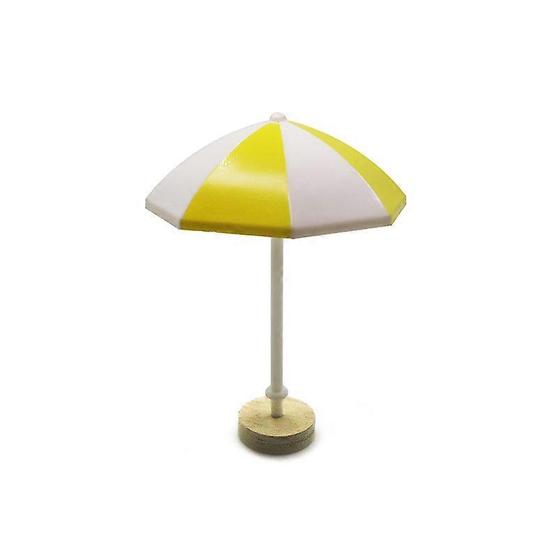 2pcs Yellow Mini swing umbrella micro landscape beach beach accessories