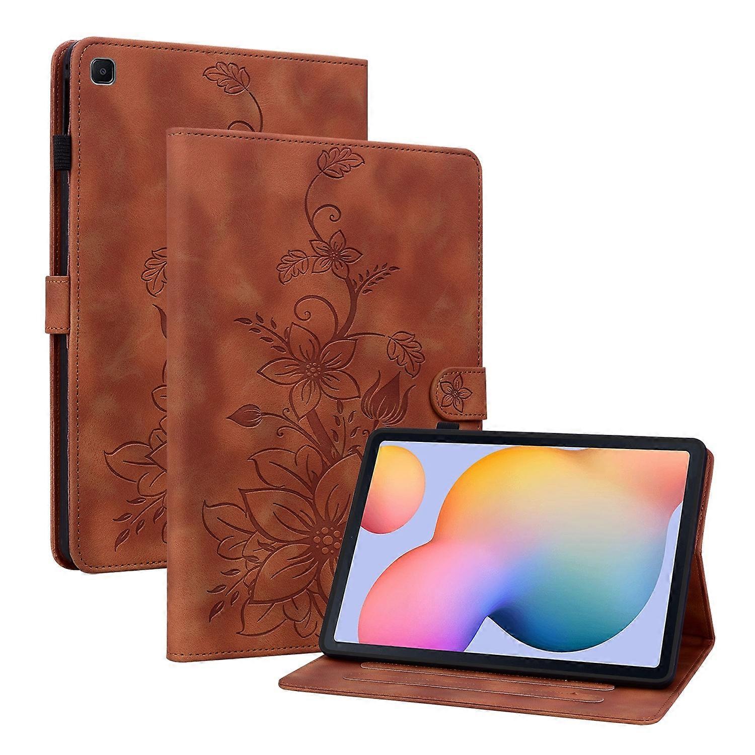 Embossed Leather Case For Samsung Galaxy Tab S6 Lite