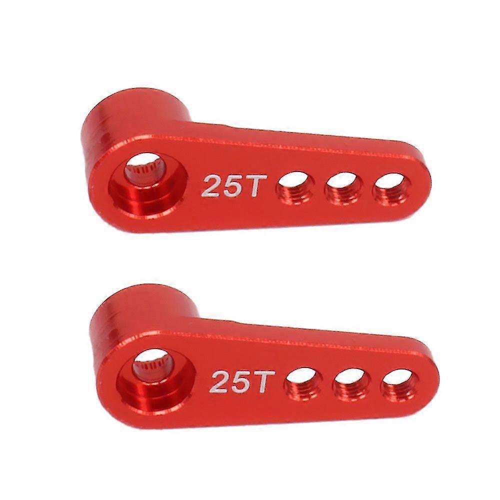 2pcs 25t Steering Servo Arm Kits Metal Parts For 1/8 1/10 Rc Model Car/boat Futaba Redcat Axial