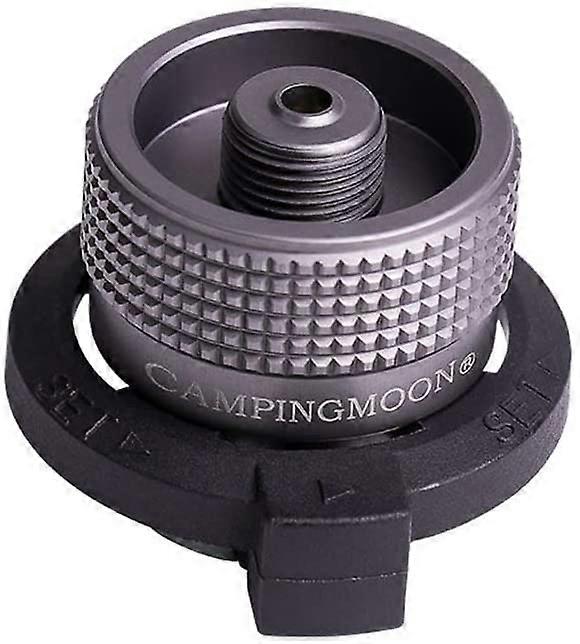 Locking conversion adapter, for nozzle bottle type/butane gas cartridge/screw-on type gas canister/Lindal valve canister (Z11)