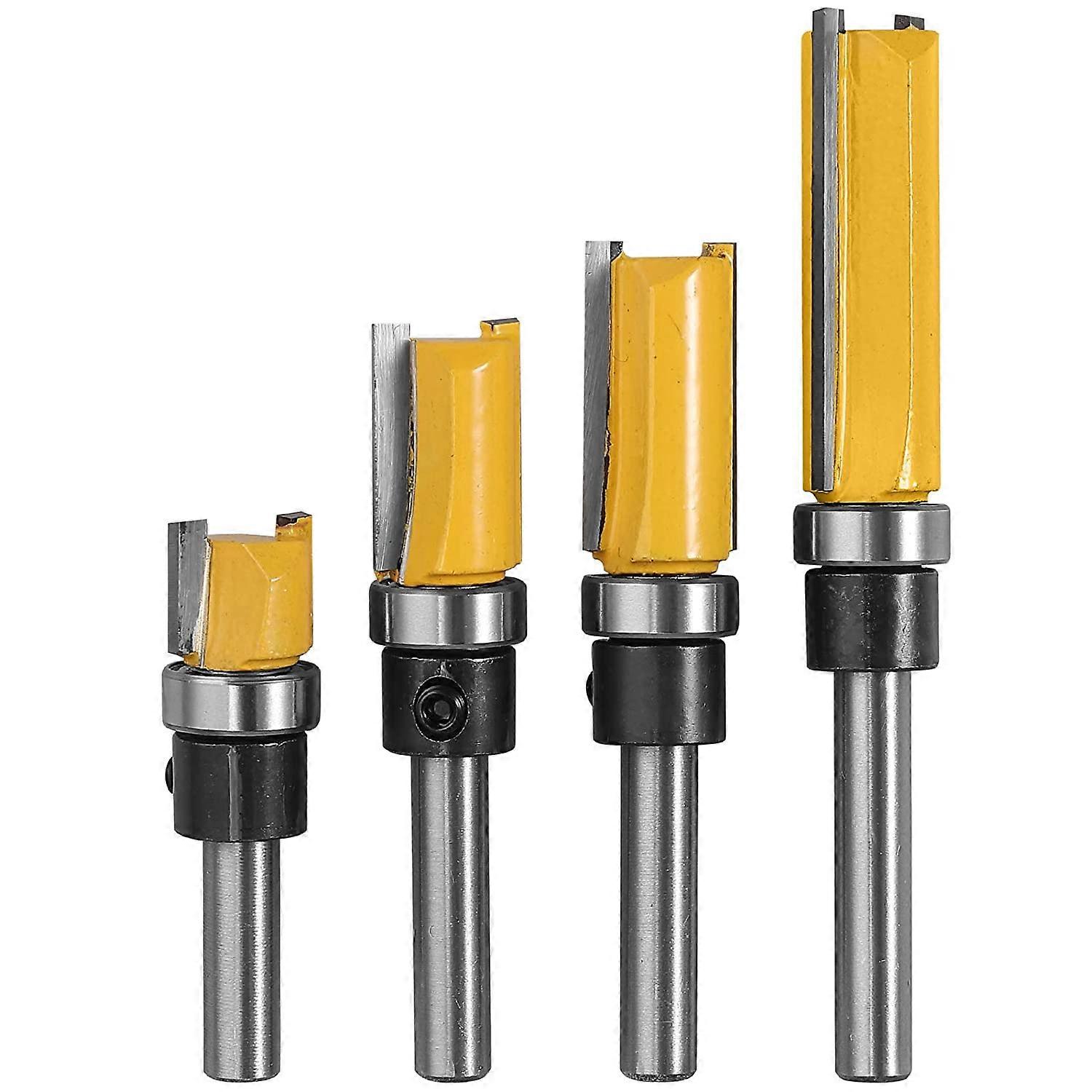 4 PCS 1/4"Woodworking Router Bit Copy Cutter(4 Sizes)