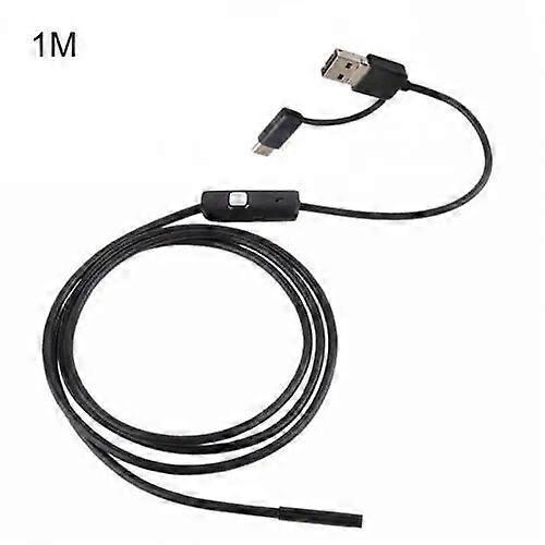 AN100 Endoscope Camera 3-in-1 Interface Mini HD IP67 8mm Hard Flexible Tube Camera Endoscope Video Inspection for Mobile Phone