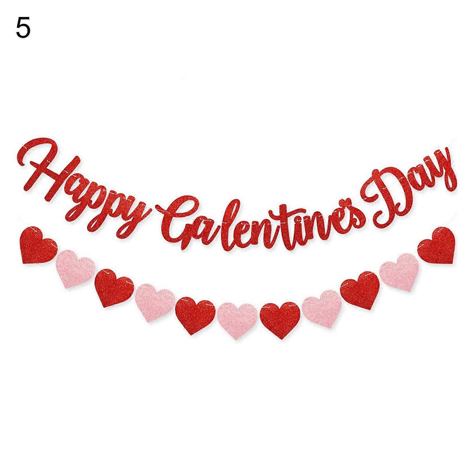 MengXi Valentine's Day Balloons Elastic Romantic Wide Application Paper Latex Valentines Balloons Banners for Party