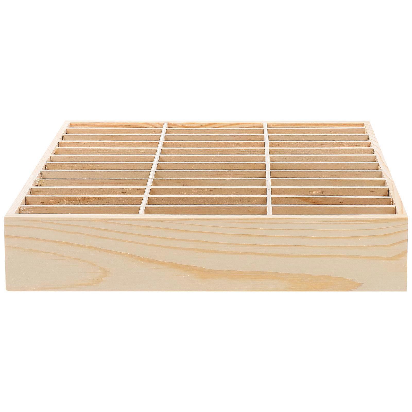 Office Mobile Phone Organizing Box Temporary Wooden Multi-Grid Box Desktop Cell Phone Organizer For School Classroom Office