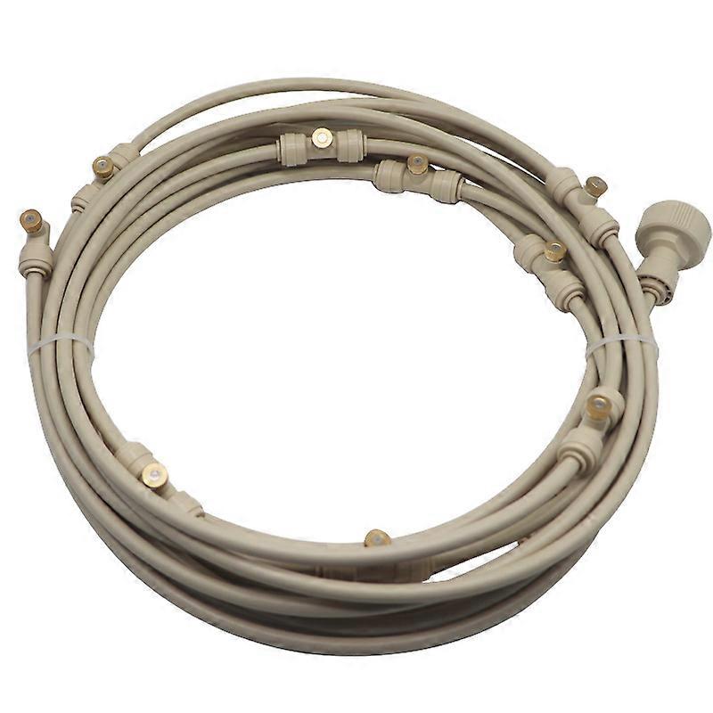 Off-White Patio Water Mist Cooling System Kit