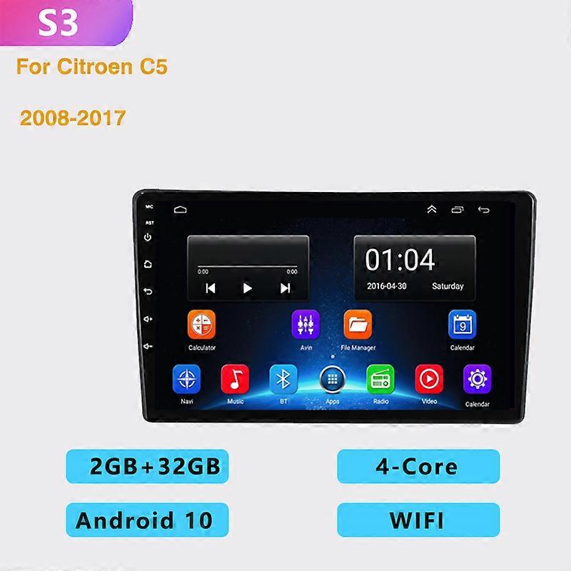 4+64G Auto Android Car Radio Multimedia Player Carplay GPS navigation DSP RDS 2 Din No DVD For Citroen C5 2009 2008-2017